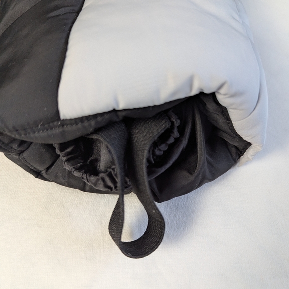 Zara 2T NWOT Snow Pants Suspenders Black Silver Unisex Fleece Lined Zip Elastic - Picture 8 of 8